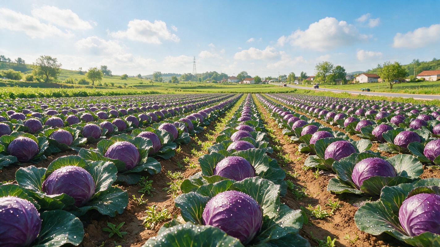 purple cabbage farm China