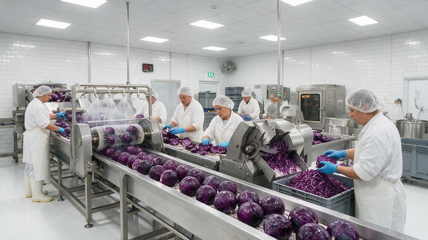 purple cabbage factory China
