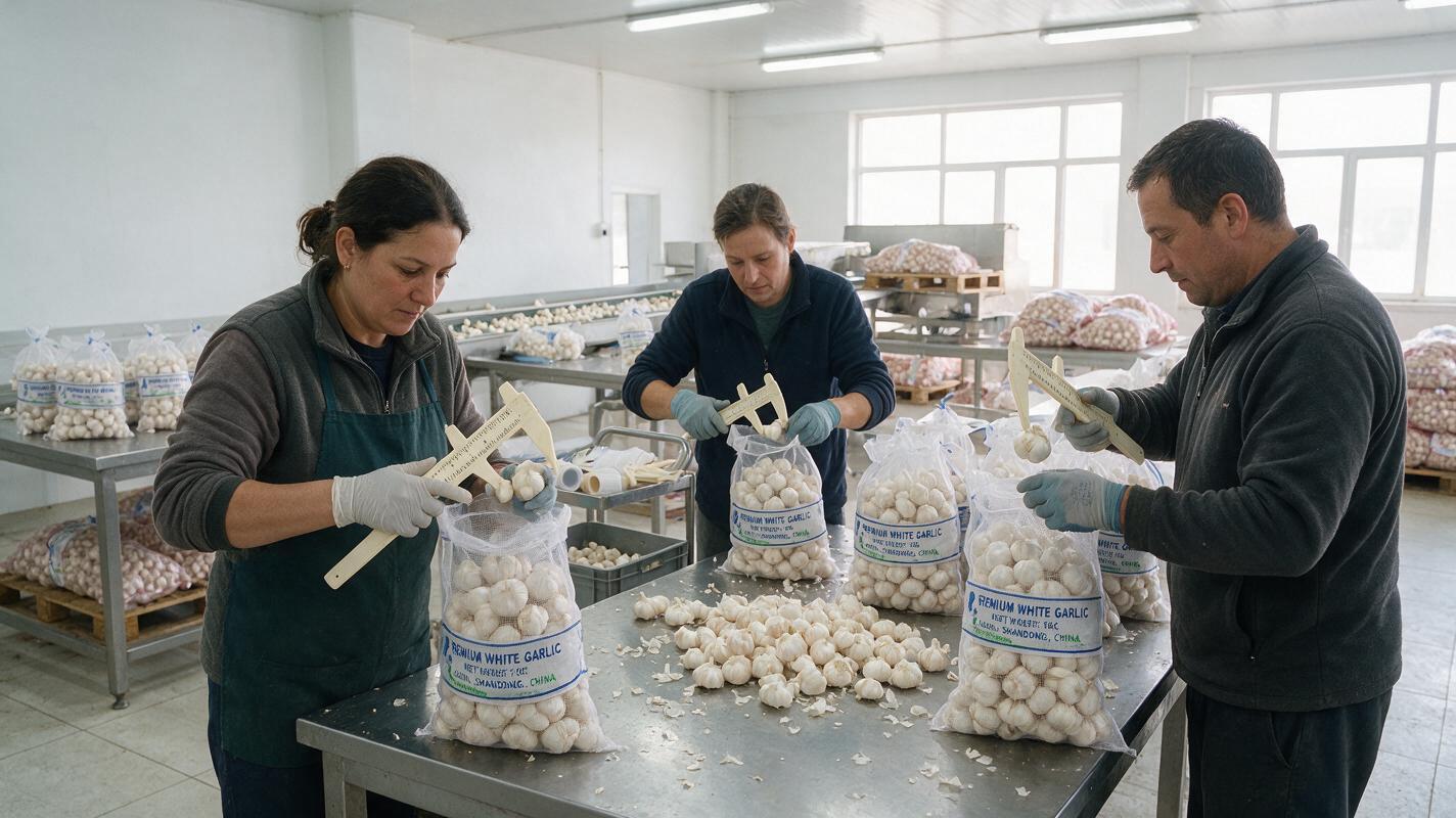 garlic grading by size China