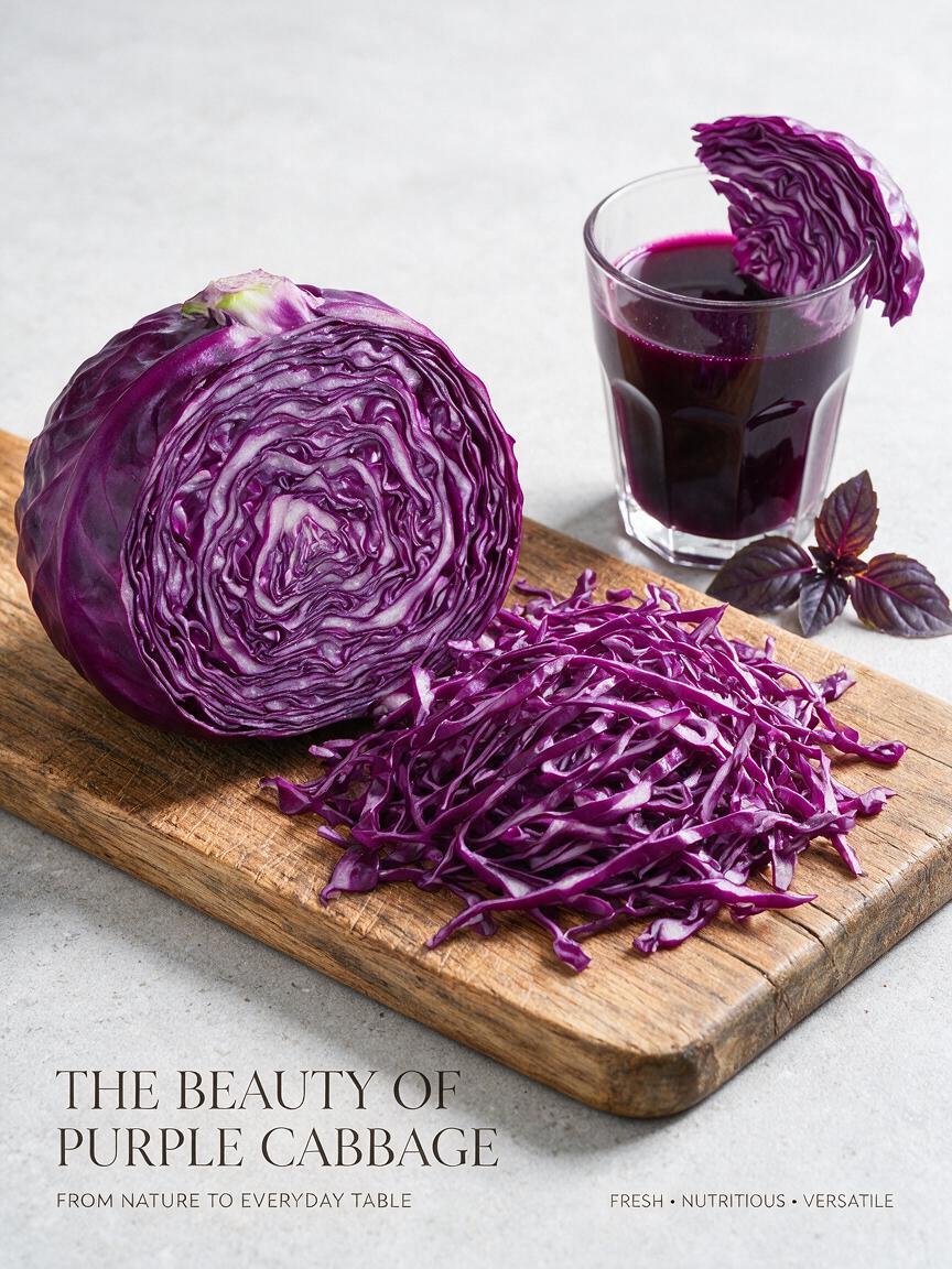 Purple Cabbage Processing & Export Supply from China