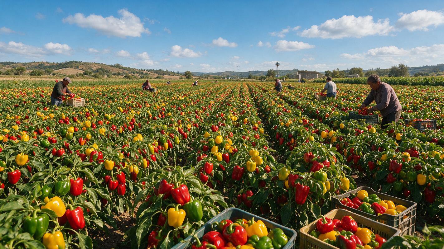bell pepper field China