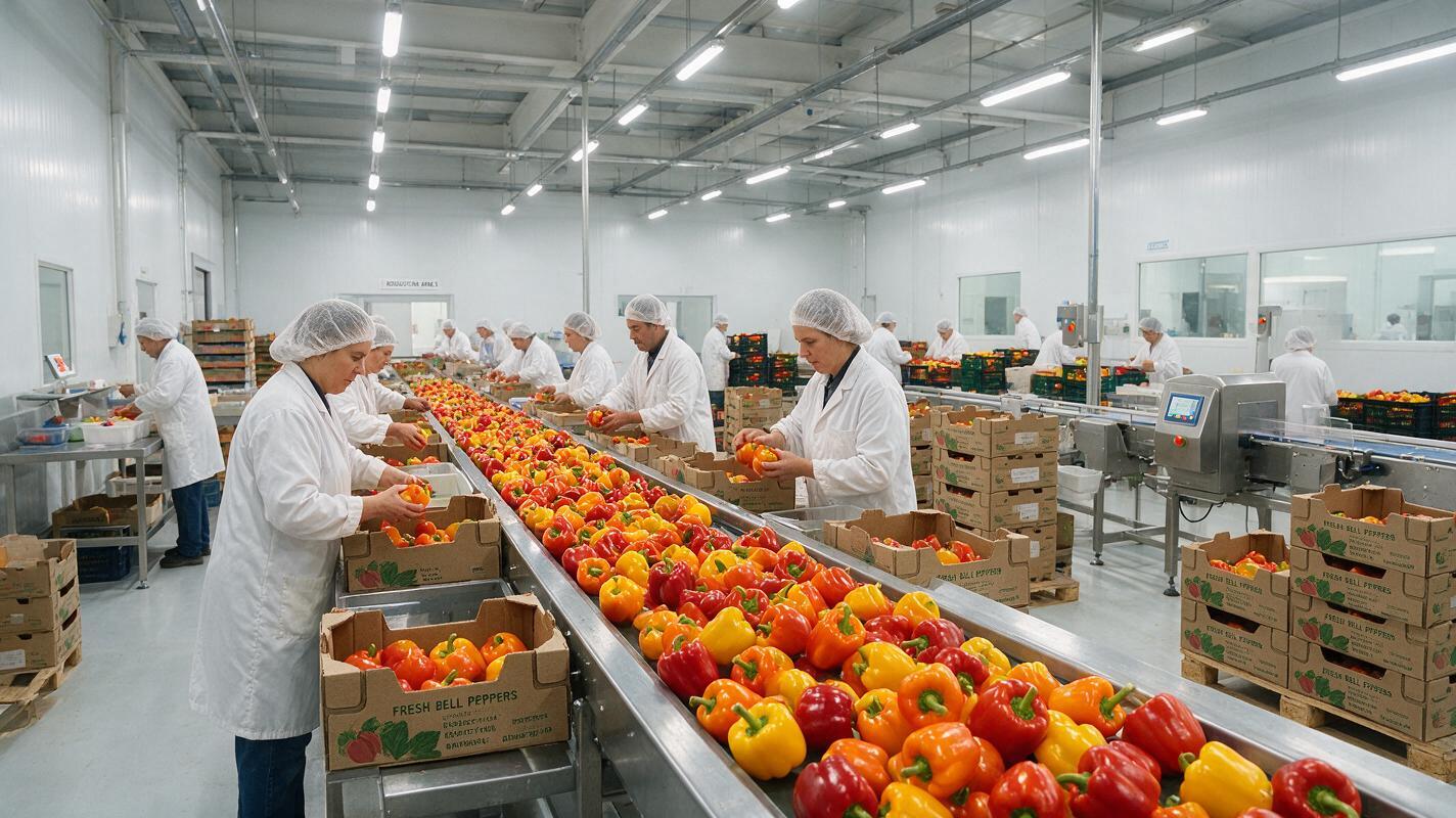bell pepper packing food safety China