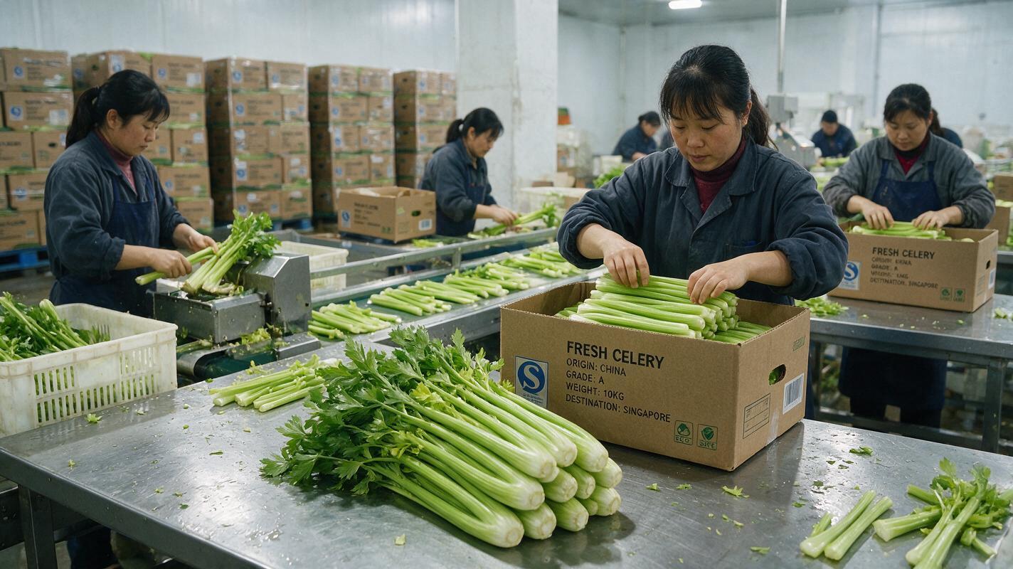 celery packing export China