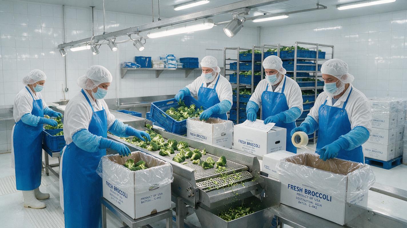 broccoli packing export boxes China
