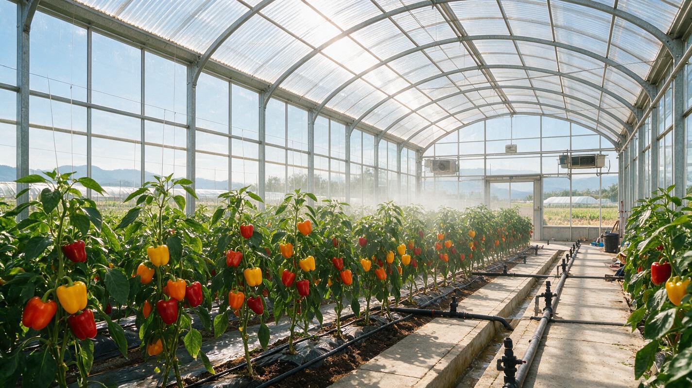 bell pepper greenhouse farm China