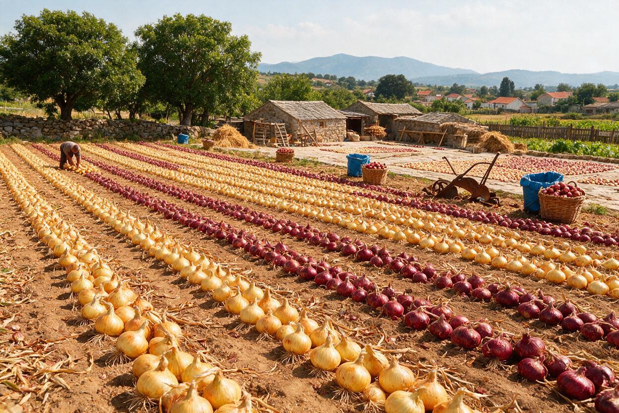 onion field harvest China