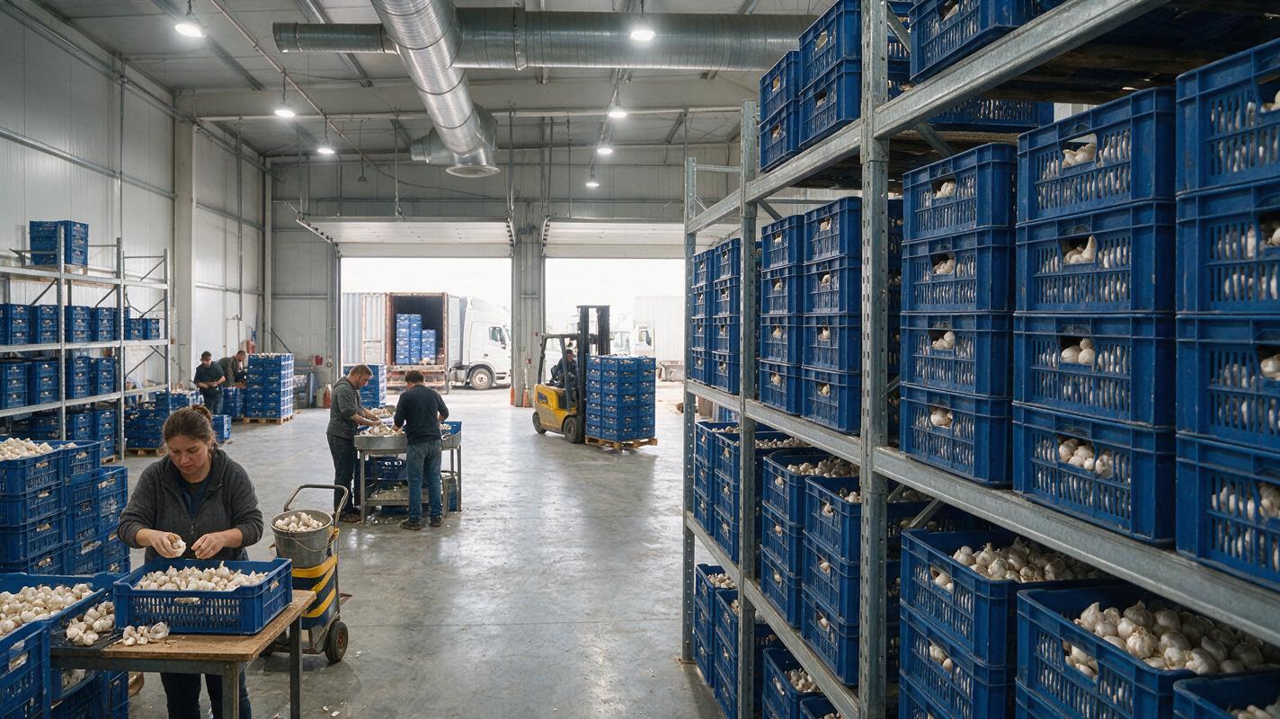 garlic crates packing export China