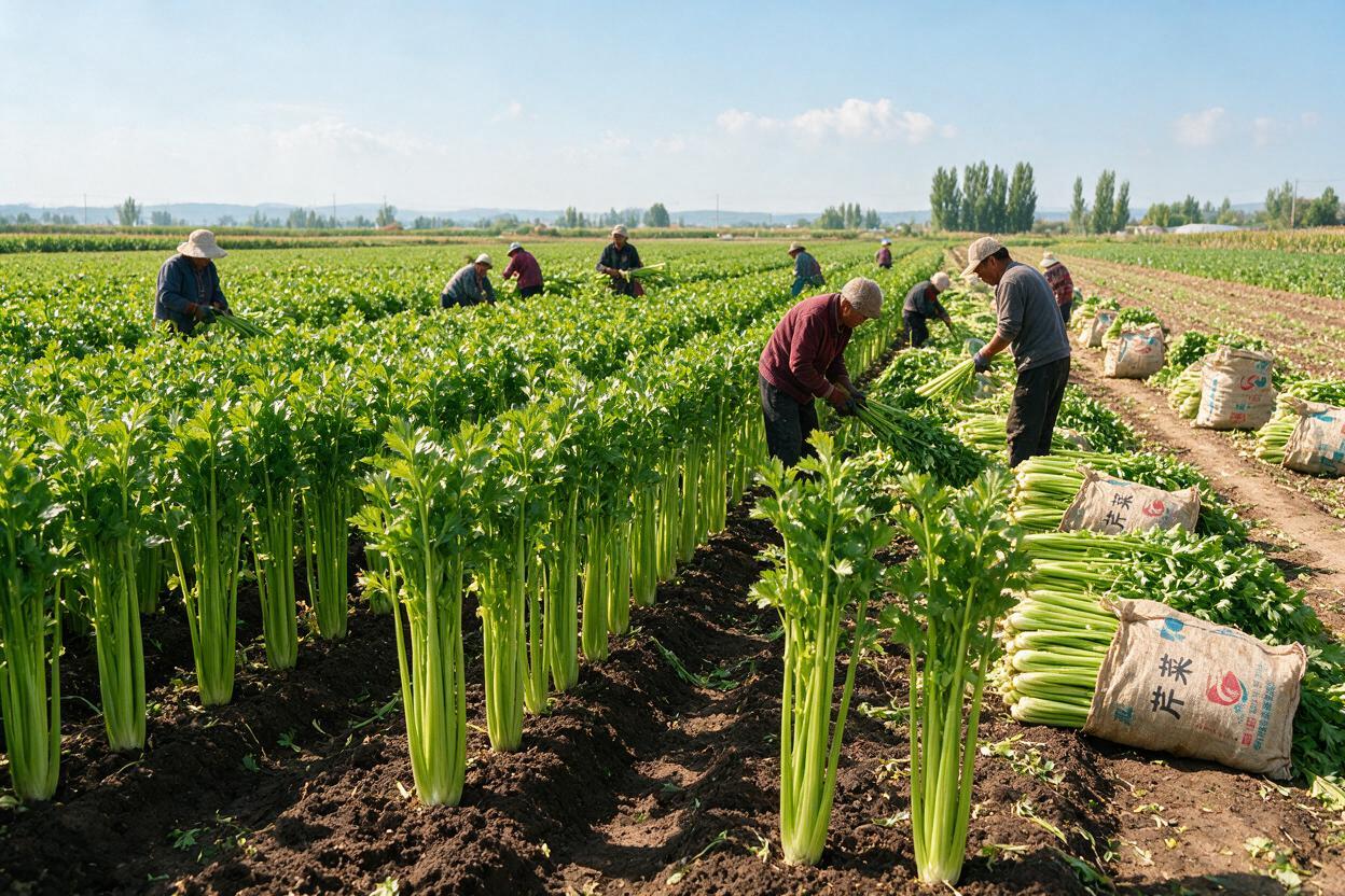 celery field harvest China
