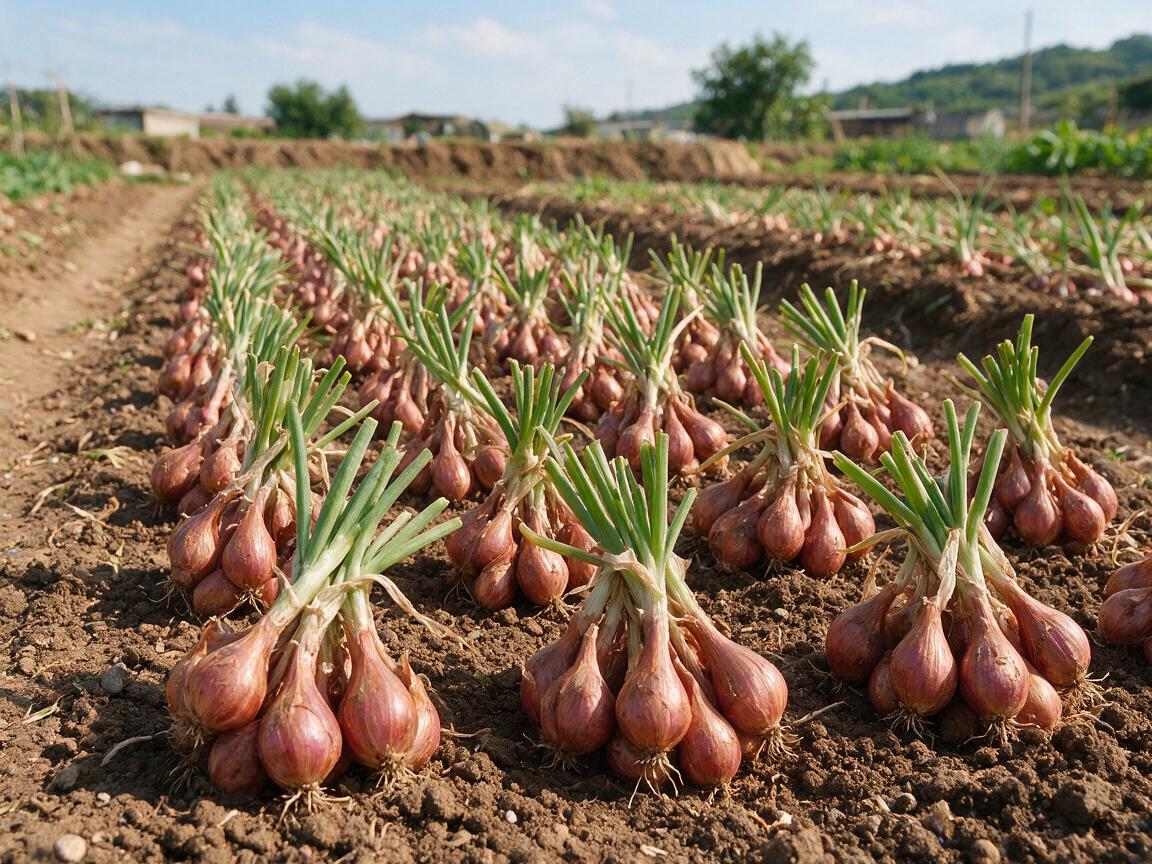 shallot field harvest China