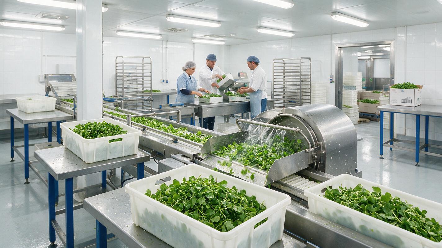 watercress washing packing export China