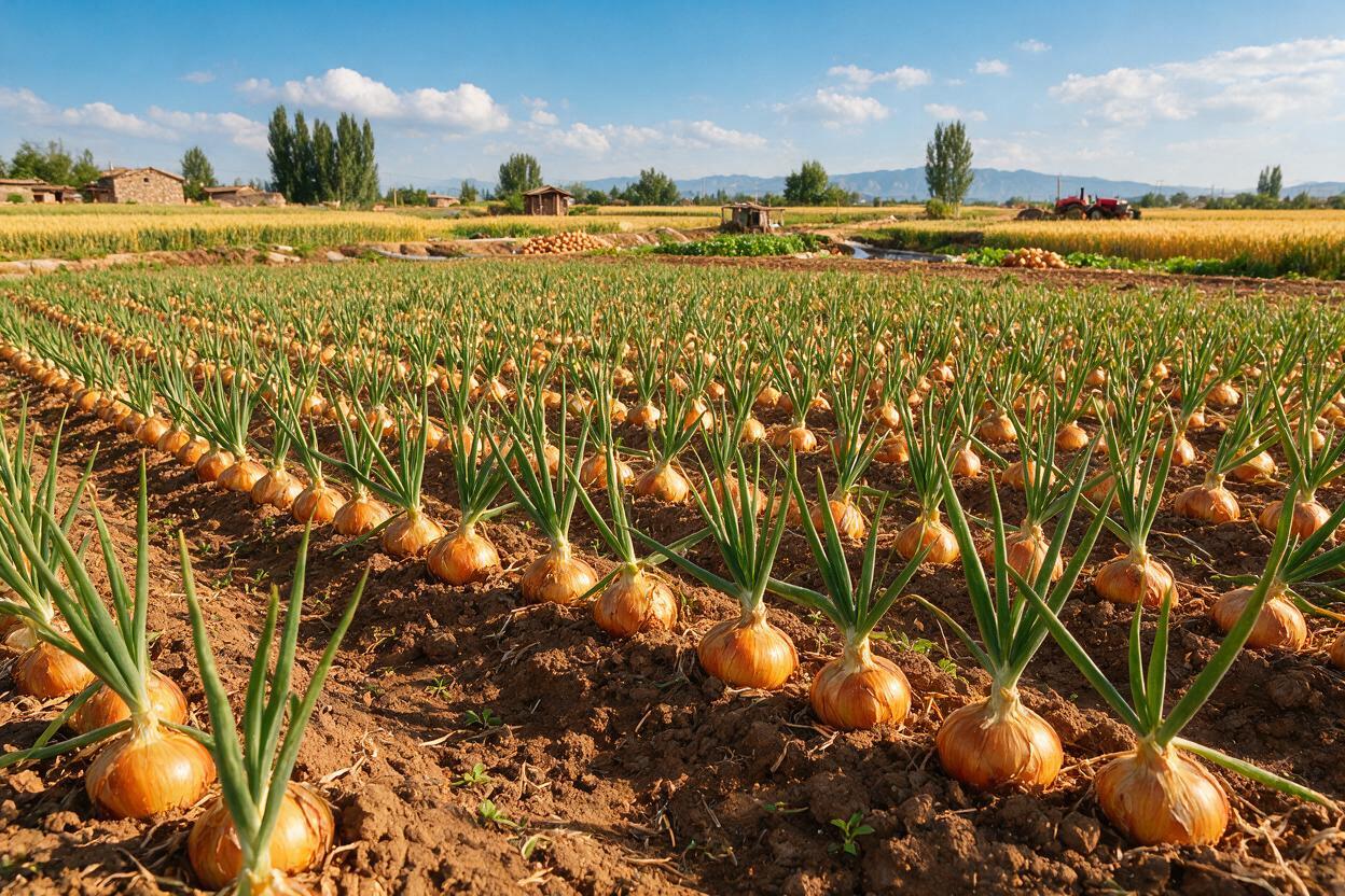 onion field harvest China