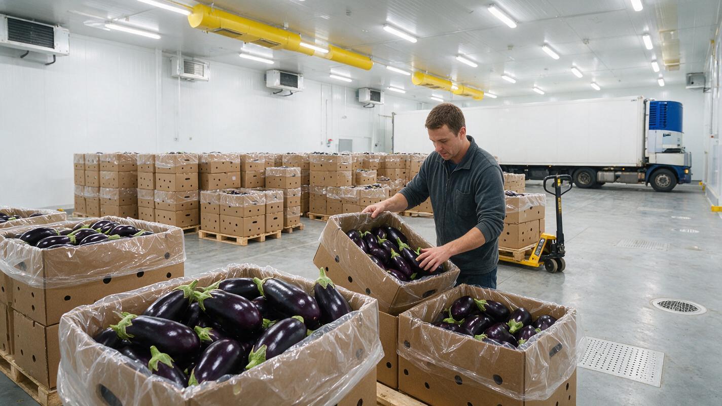 eggplant cold storage packing China