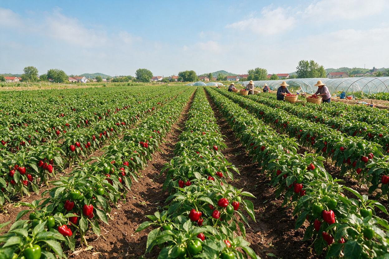 bell pepper open field China