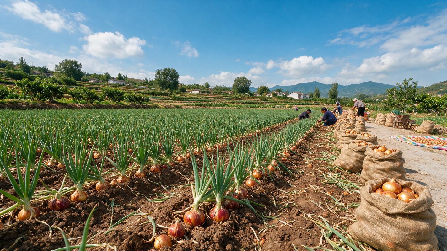 onion field varieties China