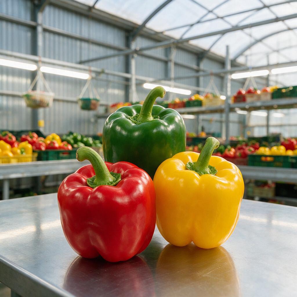 Greenhouse Bell Pepper Cultivation in China: Year-Round Export Supply