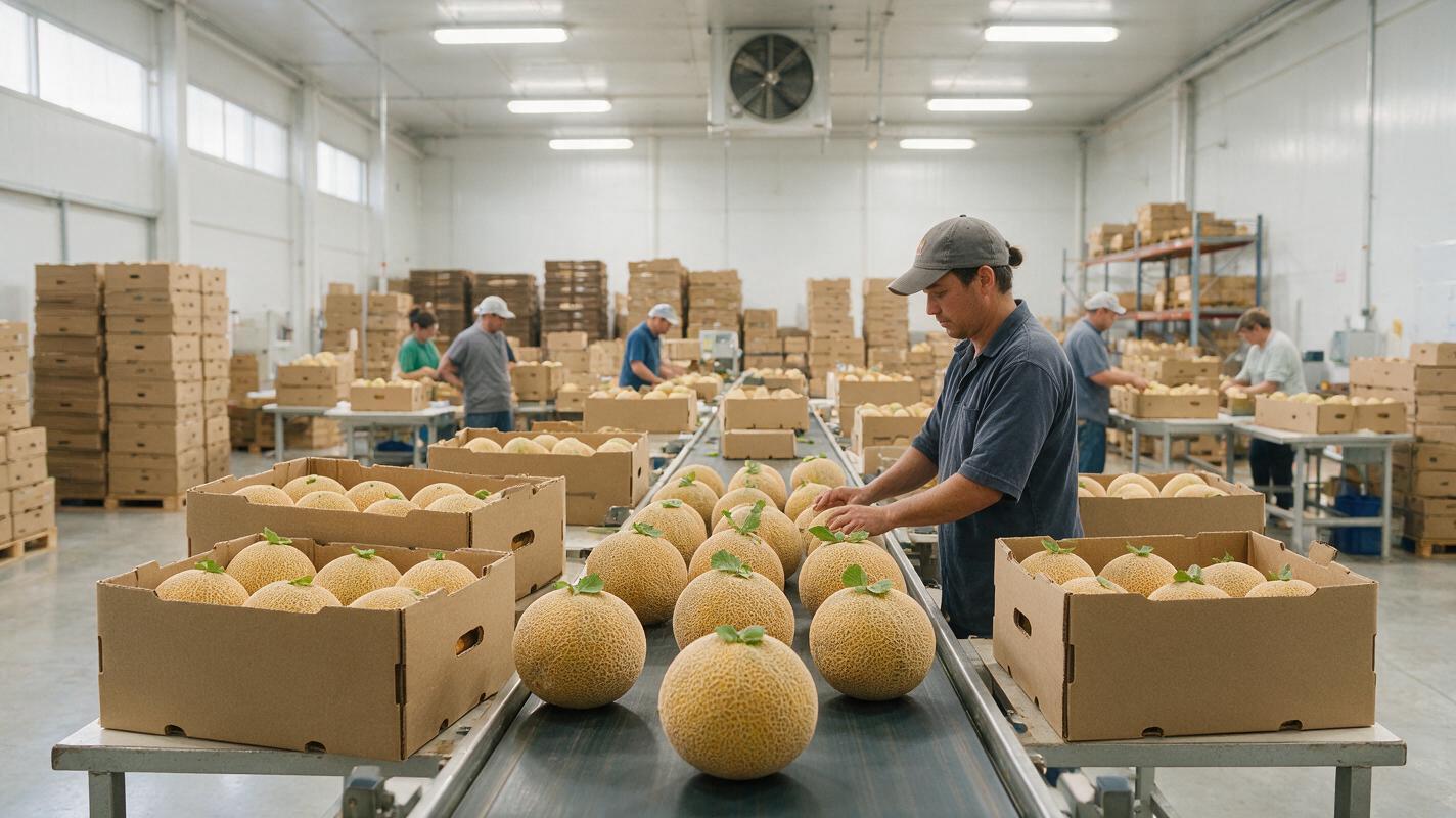 cantaloupe packing export China