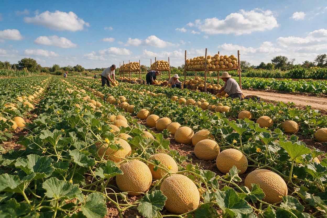 cantaloupe field China