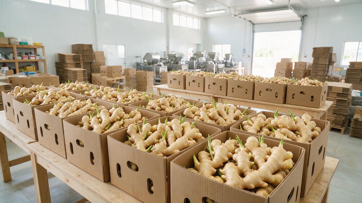 young ginger packing export China