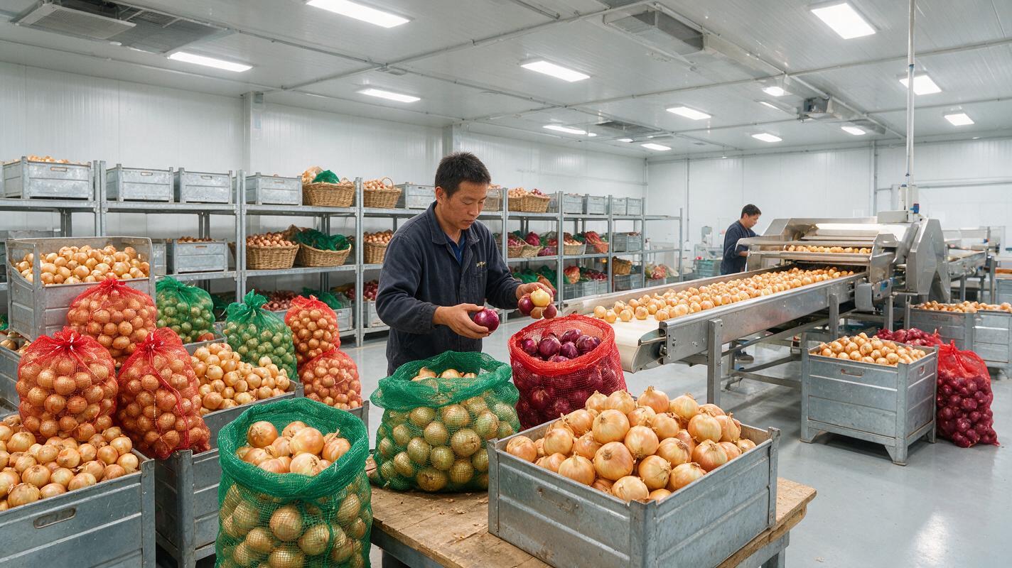 onion variety sorting packing export China