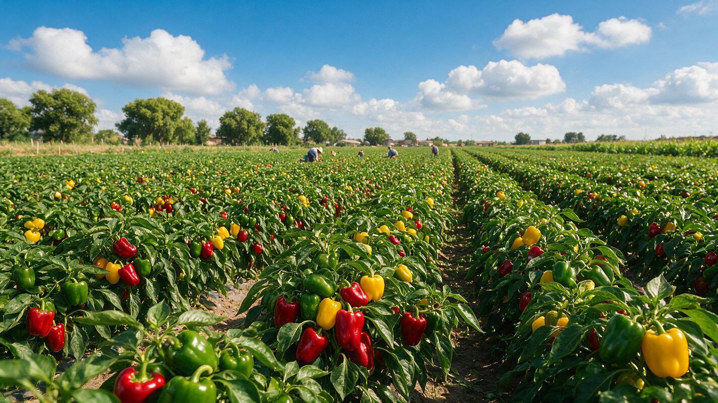 bell pepper field China