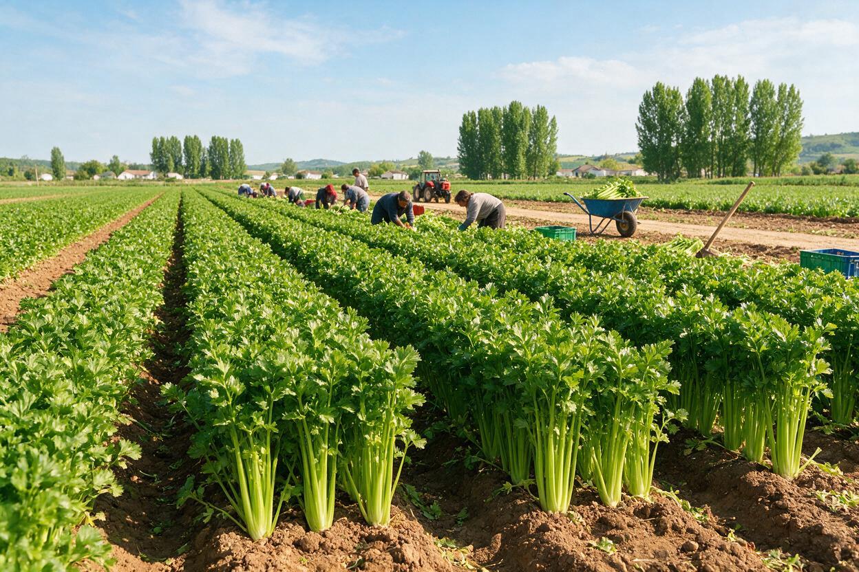 celery field harvest China