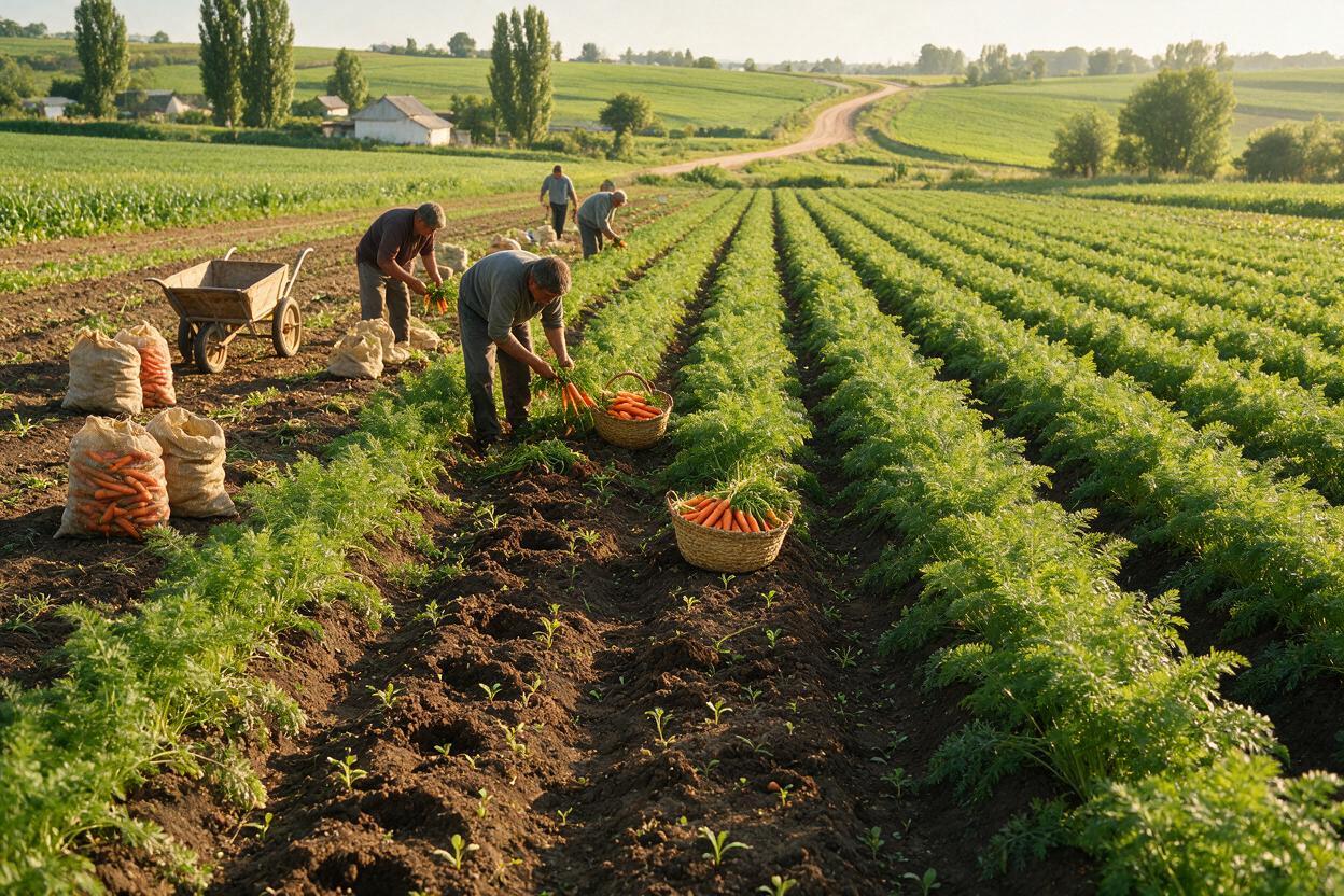 carrot field harvest China