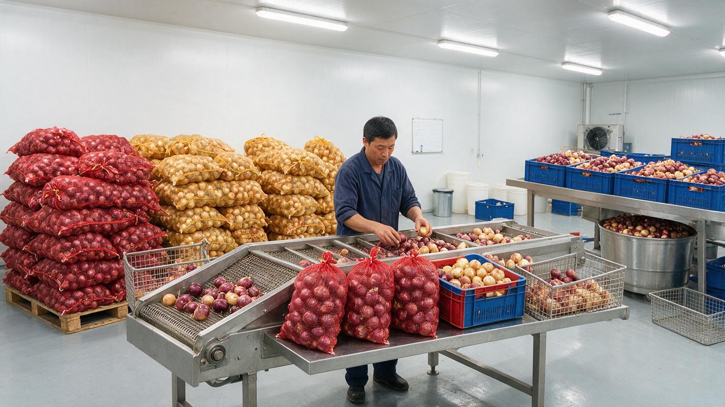 onion color sorting packing China