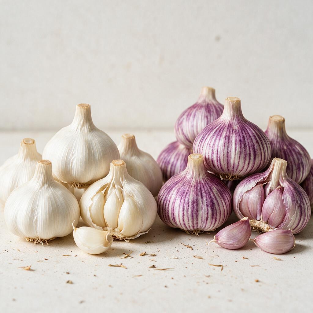 White vs. Purple Garlic from China: Skin Types and Market Fit