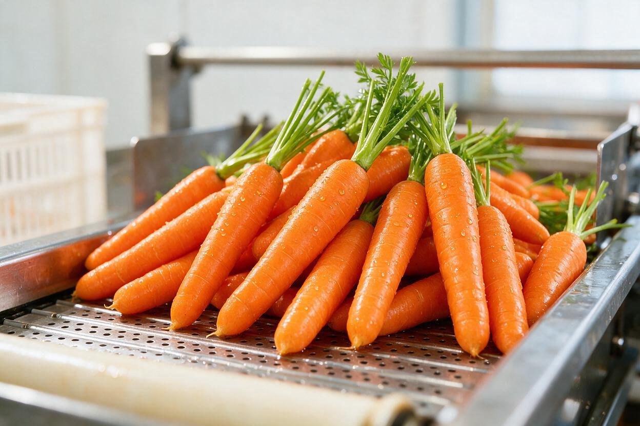 Carrot Washing & Grading Lines in China: Export-Ready Processing