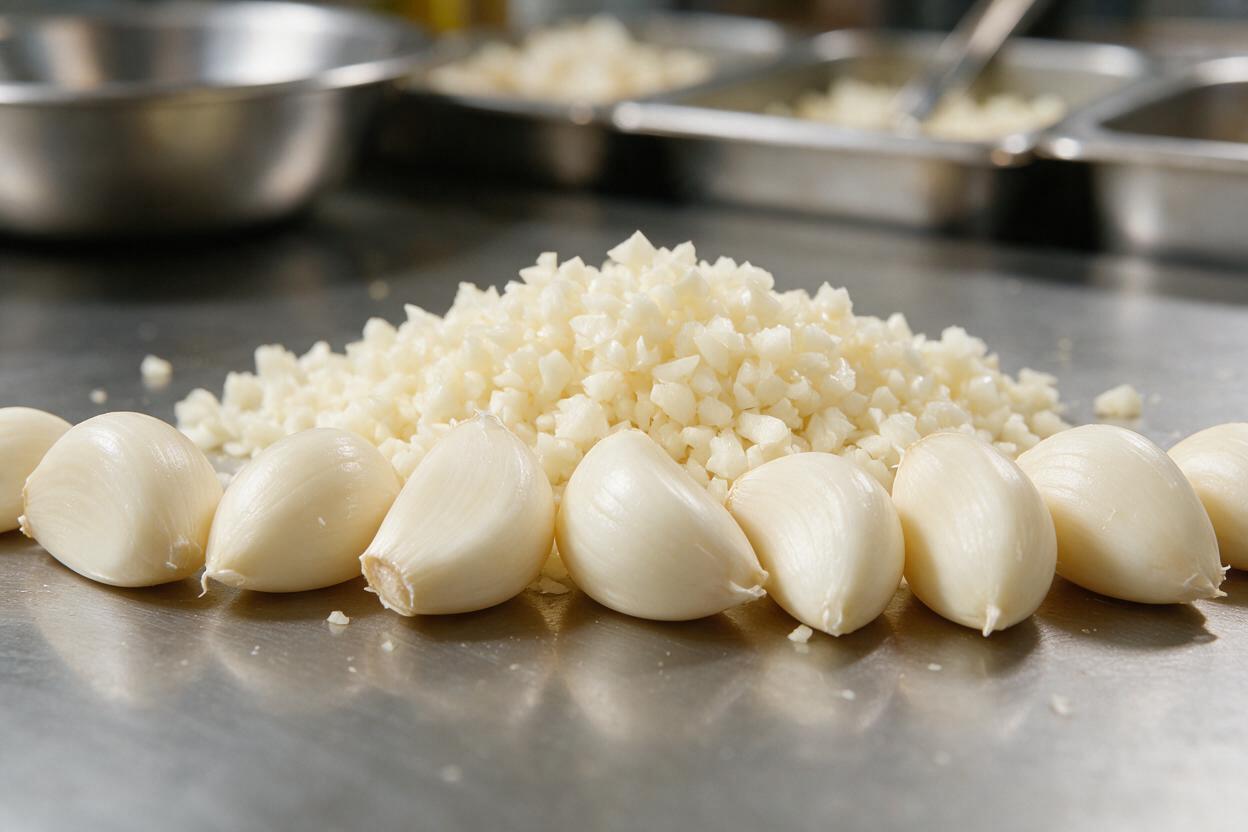 Peeled & Minced Garlic Export from China: Foodservice-Ready Fresh Garlic Supply