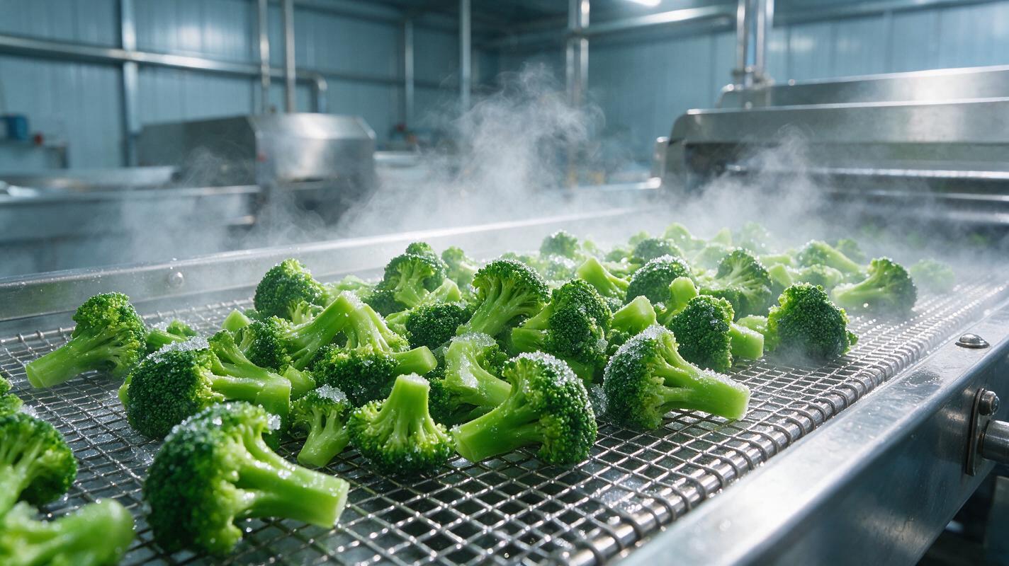 Frozen Broccoli Processing & IQF Export from China: Grading, Blanching & Supply