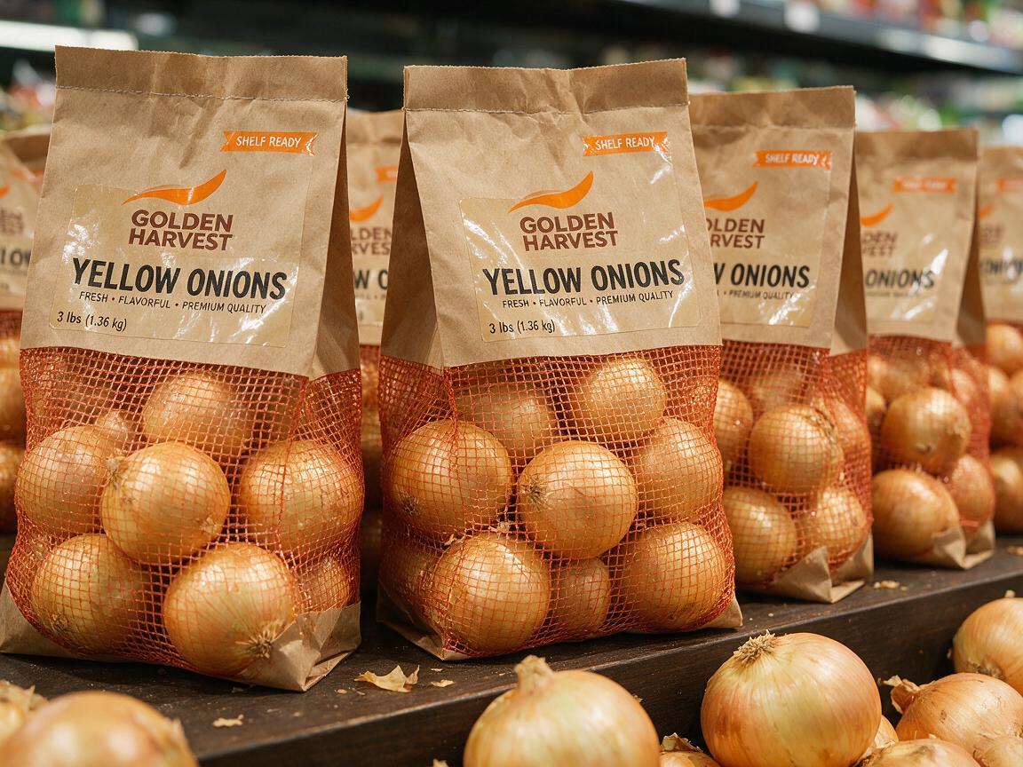 Onion Retail Packaging & Consumer Packs from China: Brand-Ready Supply for Supermarkets
