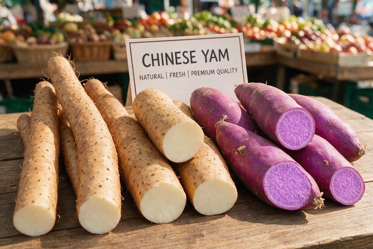Chinese Yam Varieties for Export: White, Purple & Slender Roots, Sizing and Sourcing Guide