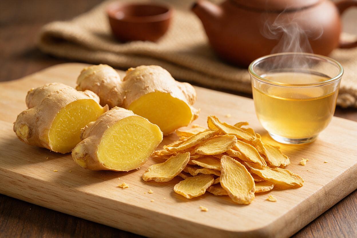Ginger Tea & Beverage-Grade Export from China: Fresh Rhizomes and Dried Slices for Brewing