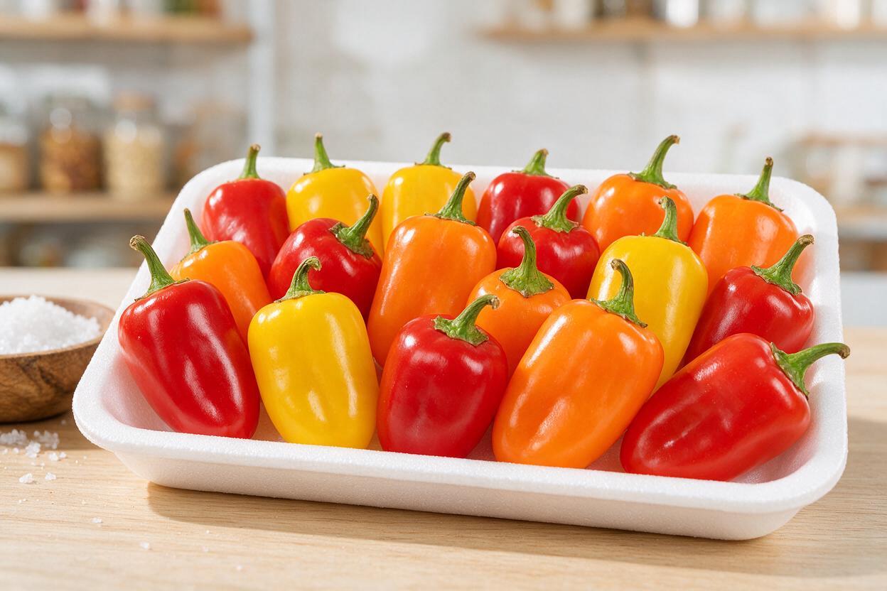 Mini Cocktail Bell Peppers for Export from China: Colorful Snacking Peppers for Appetizers