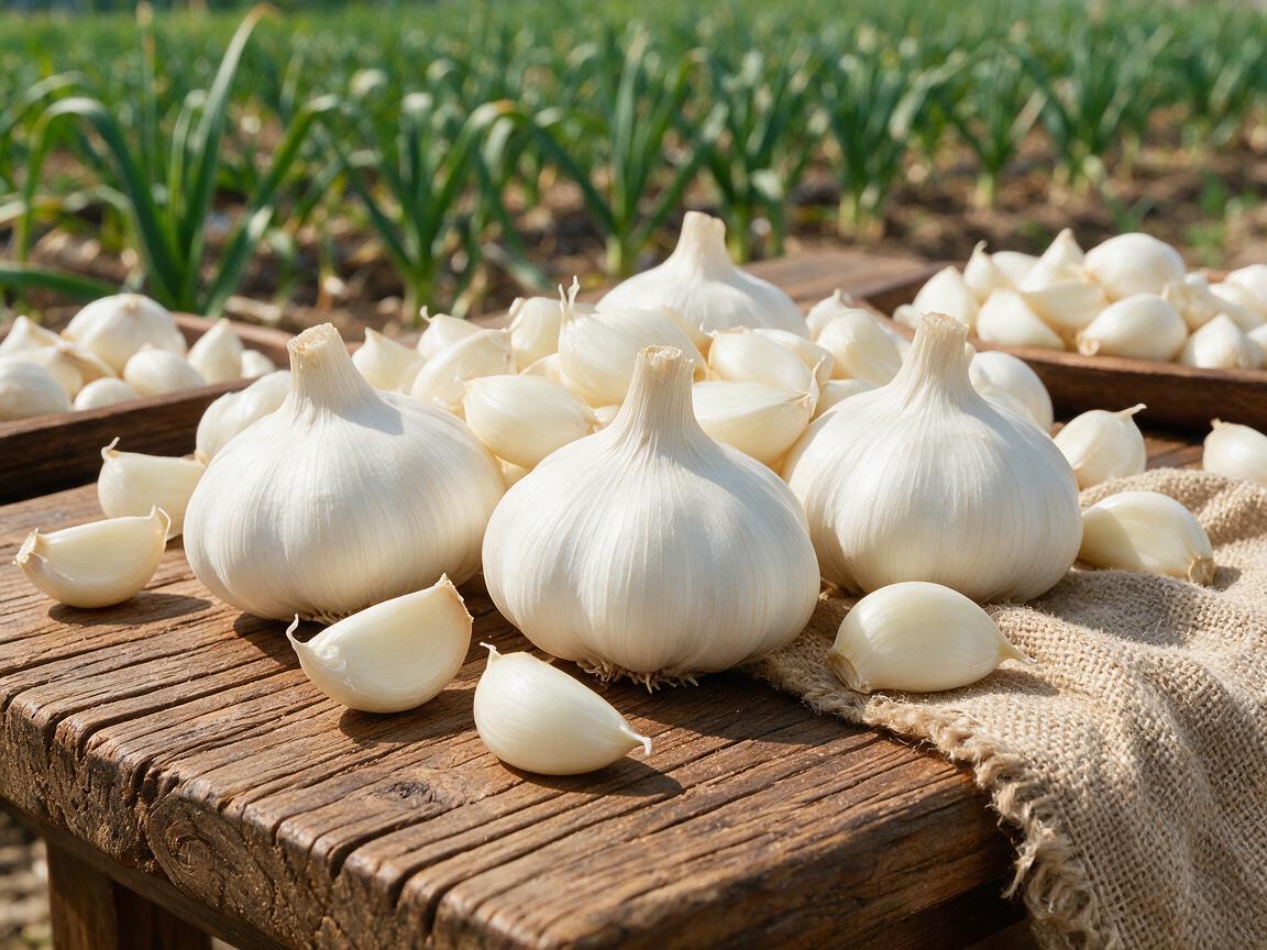 Garlic Clove Planting Density & Bulb Quality for Export from China